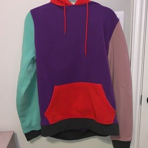 multicolored hoodie